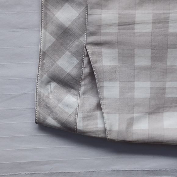Club Monaco "Anya" Windowpane Check Satin Pencil Skirt NEW- Sz. 4 - Picture 4 of 10
